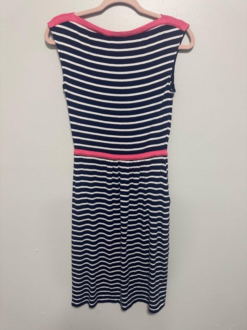 Boden Eleanor Print Jersey Striped Dress - Picture 4 of 9